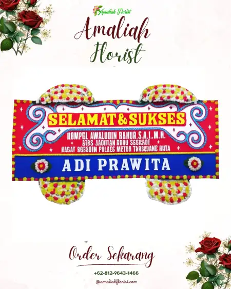 Papan Bunga Ucapan Selamat Moyoketen